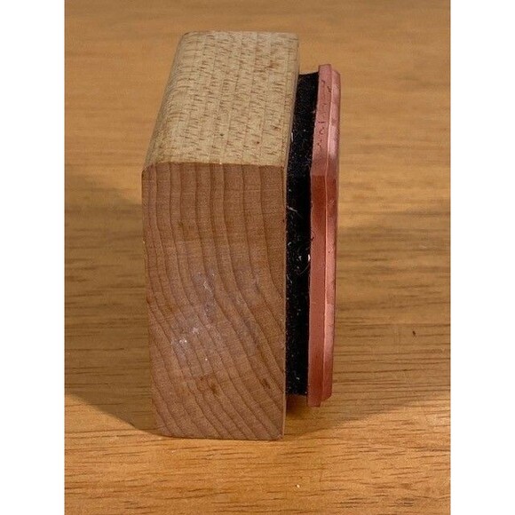 Delafield Stamp Company #E431 Wood Mounted Rubber Stamp Front Porch Door Cat - Picture 3 of 7